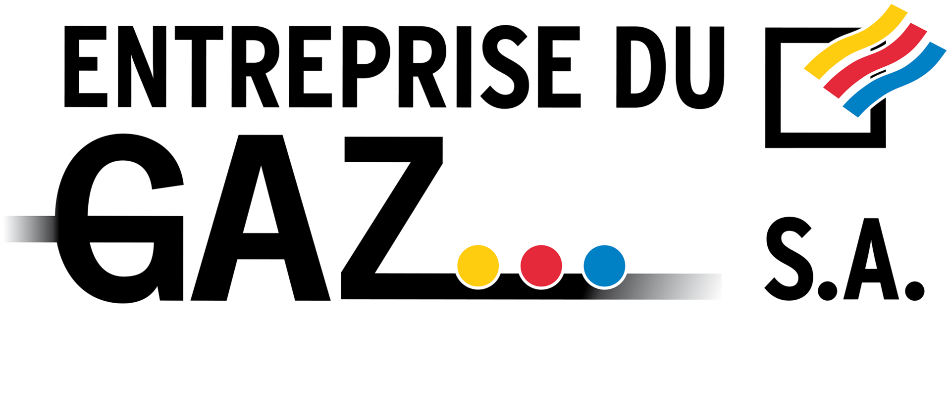 Entreprise du Gaz SA - Logo (avec informations au-dessous) - Texte blanc.png